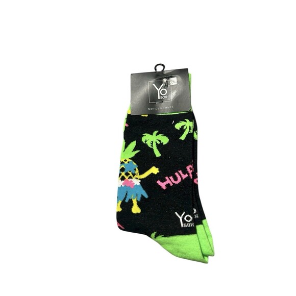 Yo Sox Parquet Kathy lol Sock Lot Of 4 Men’s Fun Design Colorful Printed Casual - Picture 2 of 10
